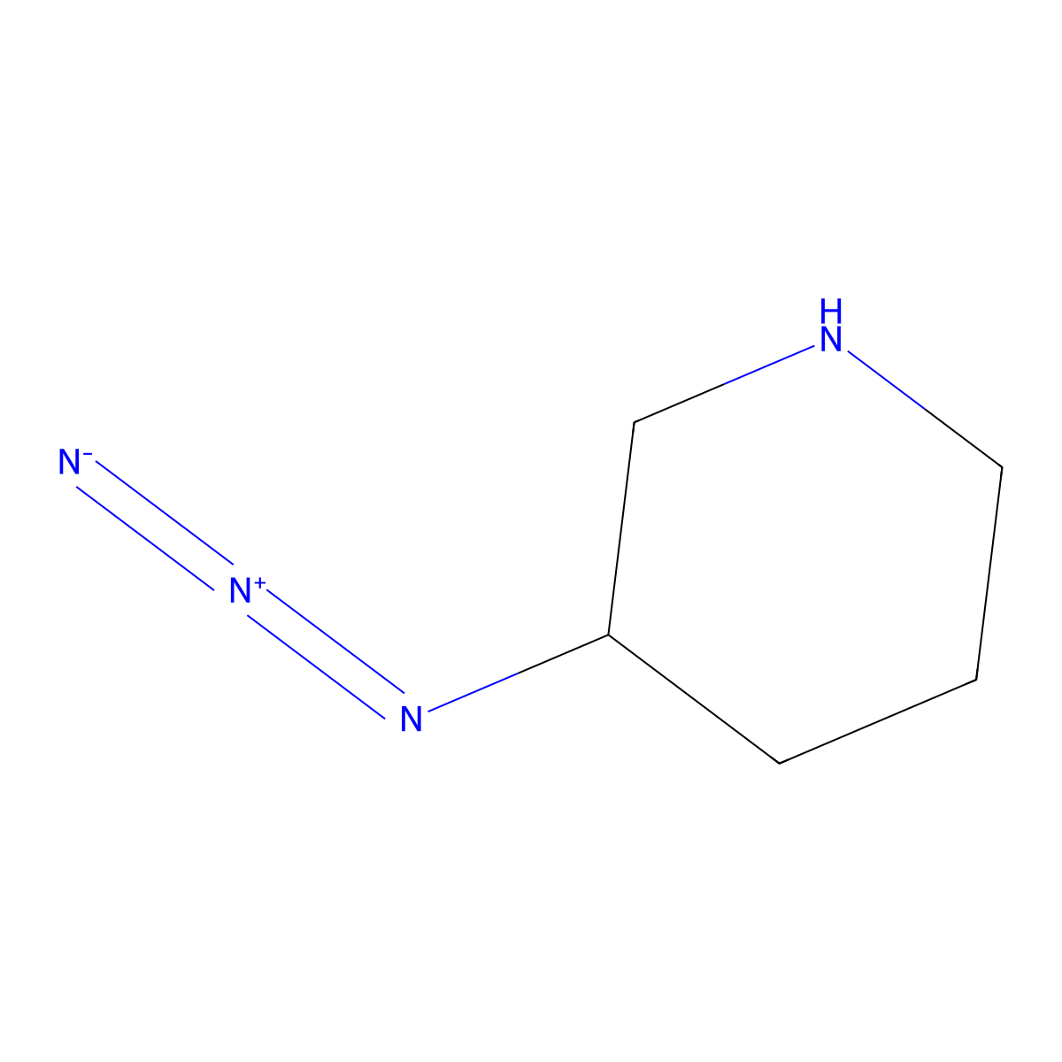 3-Azidopiperidine molecular structure, CAS 1779540-24-7