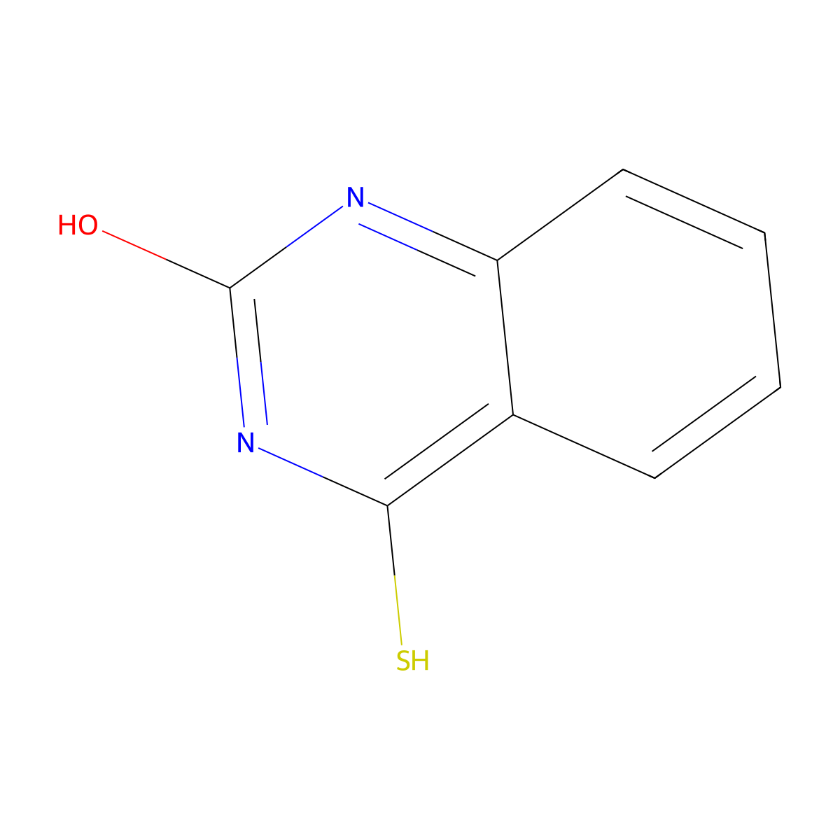 4-Sulfanylquinazolin-2-ol molecular structure, CAS 17796-47-3