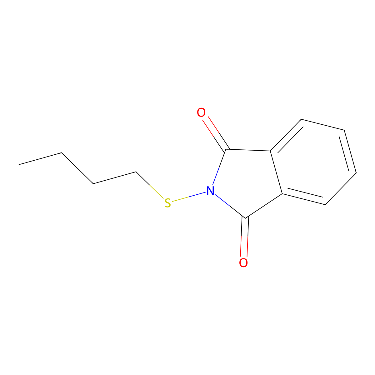 1H-Isoindole-1,3(2H)-dione, 2-(butylthio)- molecular structure, CAS 17796-73-5