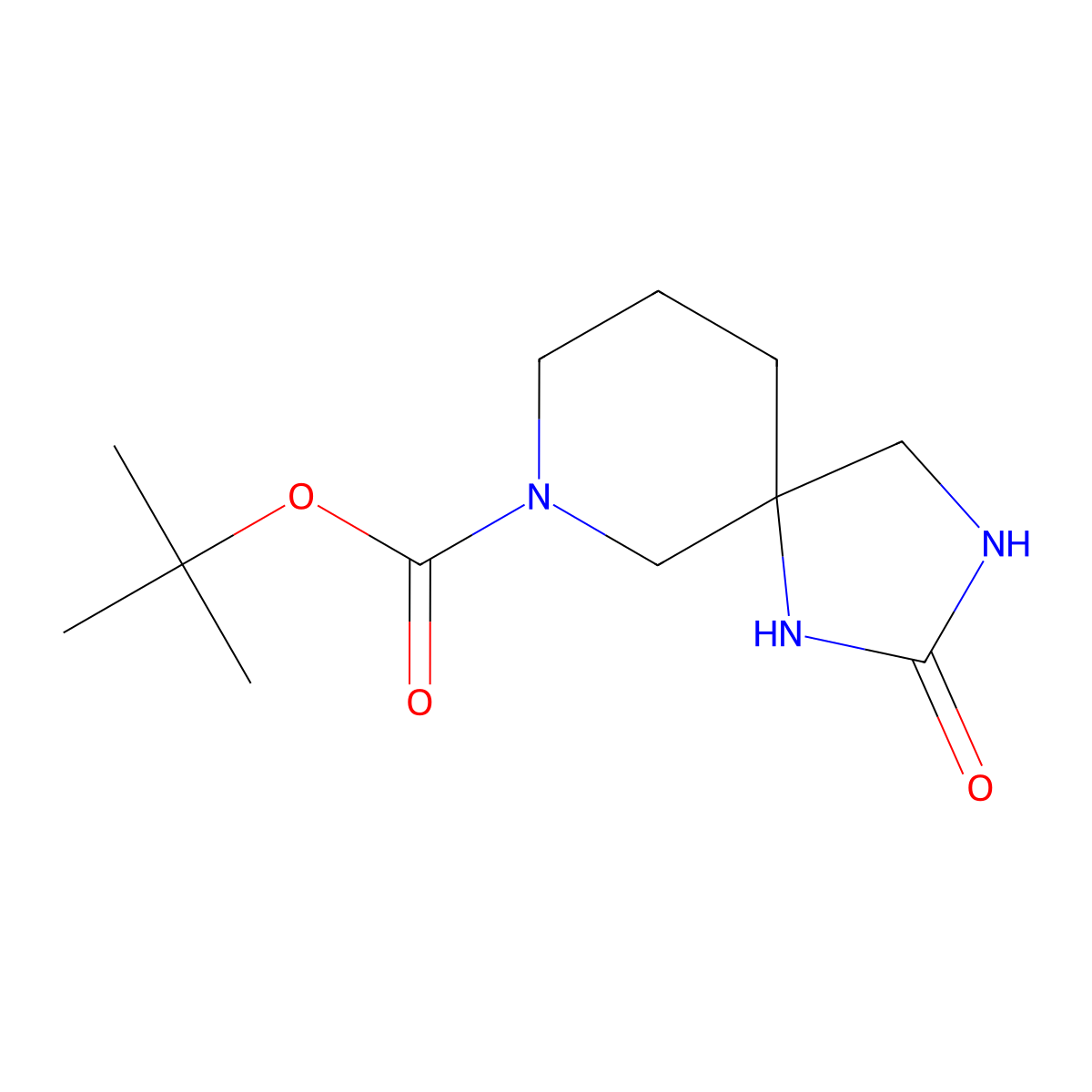 tert-Butyl 2-oxo-1,3,7-triazaspiro[4.5]decane-7-carboxylate molecular structure, CAS 1779629-91-2
