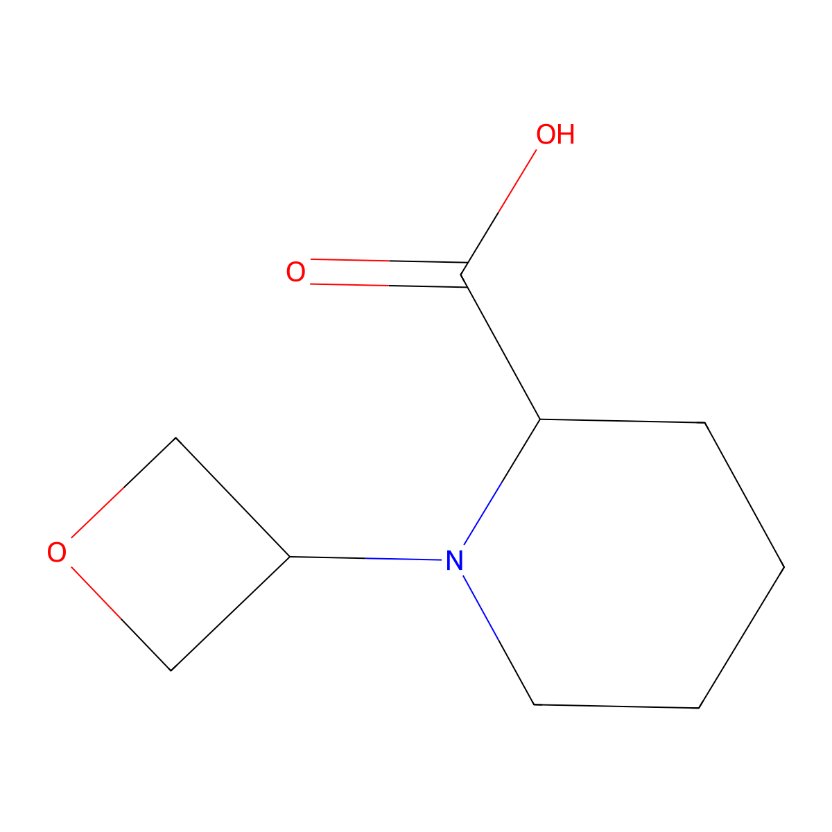1-(Oxetan-3-yl)piperidine-2-carboxylic acid molecular structure, CAS 1779642-54-4