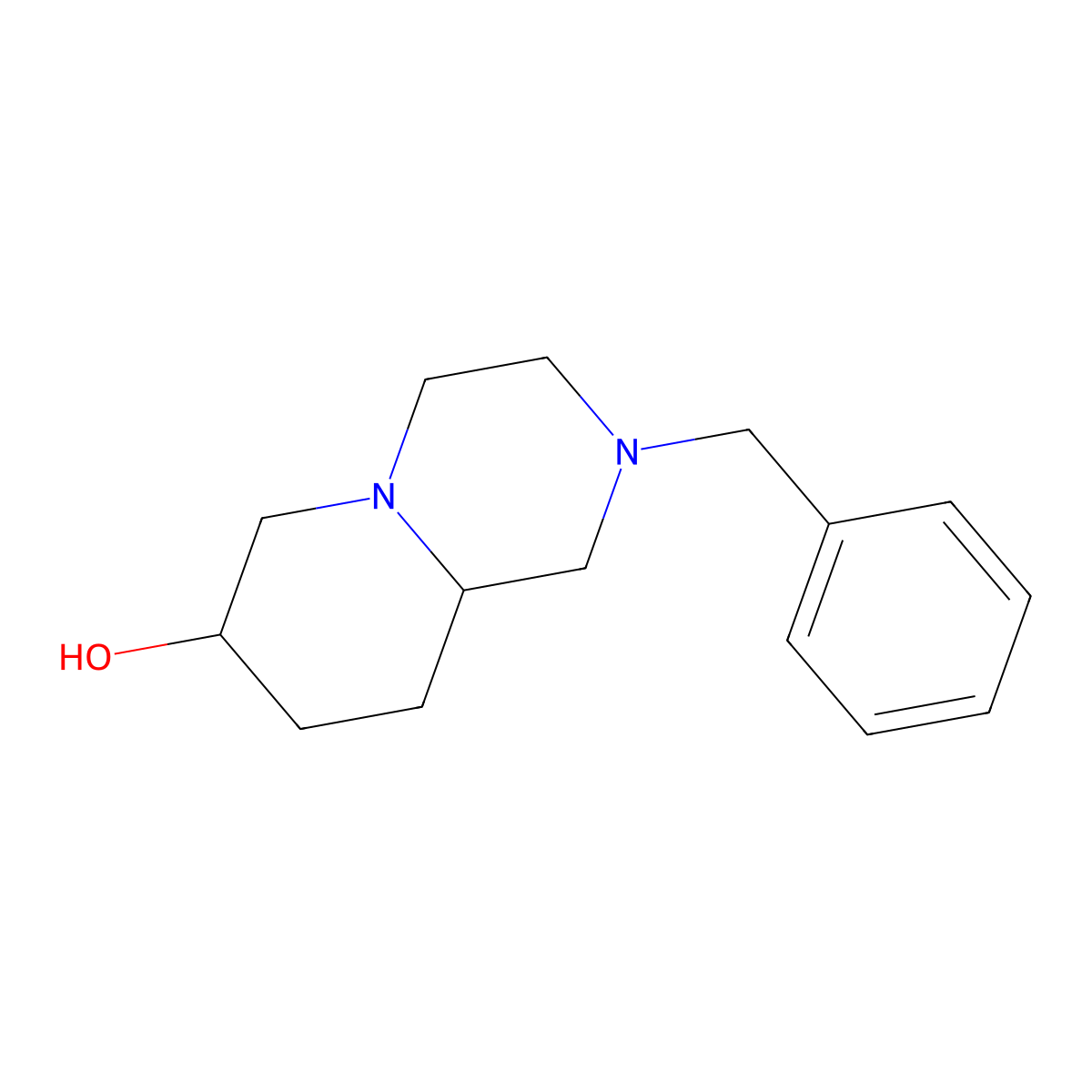 2-Benzyloctahydro-1H-pyrido[1,2-a]pyrazin-7-ol molecular structure, CAS 1779652-18-4