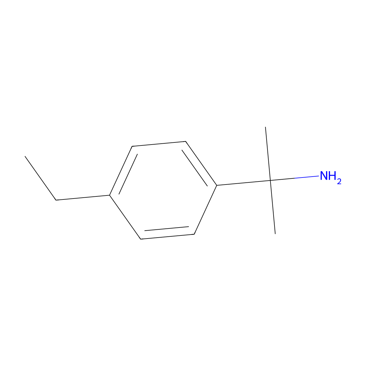 2-(4-Ethylphenyl)propan-2-amine molecular structure, CAS 17797-07-8