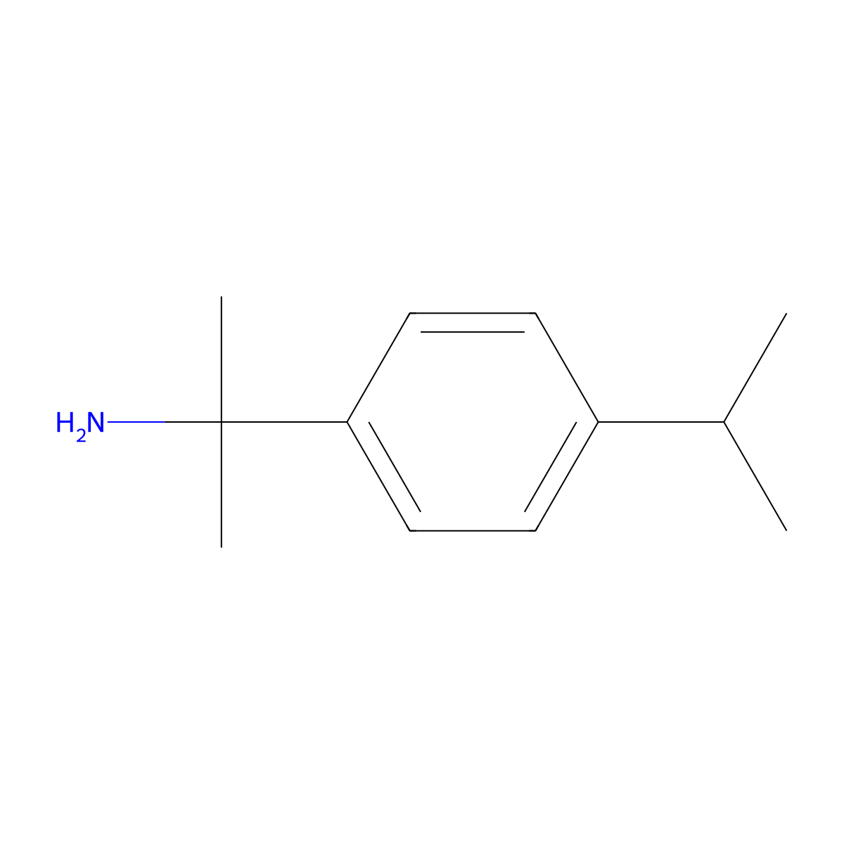 2-[4-(Propan-2-yl)phenyl]propan-2-amine molecular structure, CAS 17797-08-9