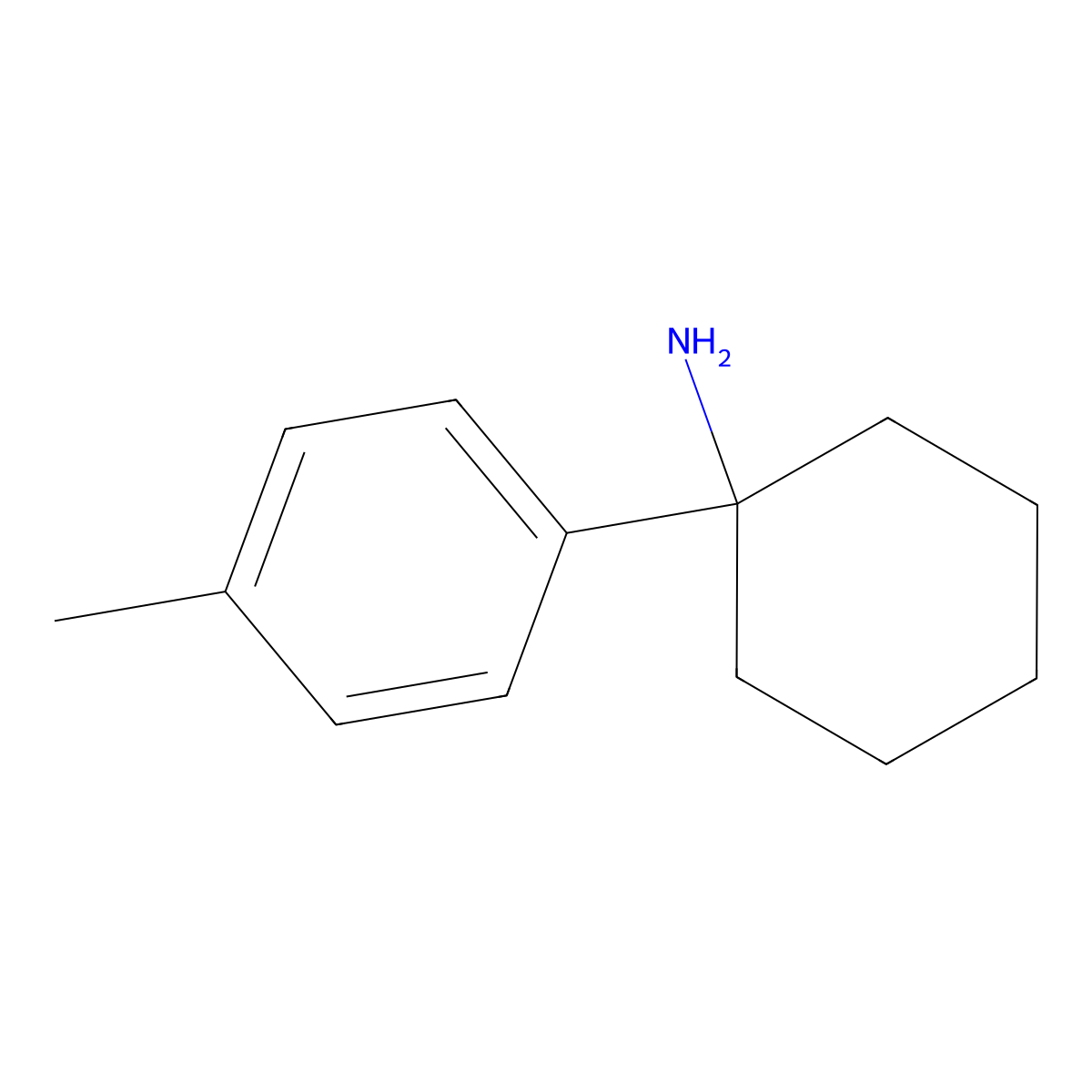 1-(4-Methylphenyl)cyclohexan-1-amine molecular structure, CAS 17797-15-8