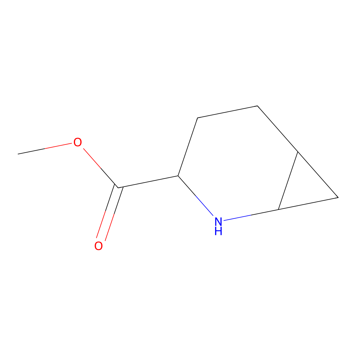 Methyl 2-azabicyclo[4.1.0]heptane-3-carboxylate molecular structure, CAS 1779736-81-0