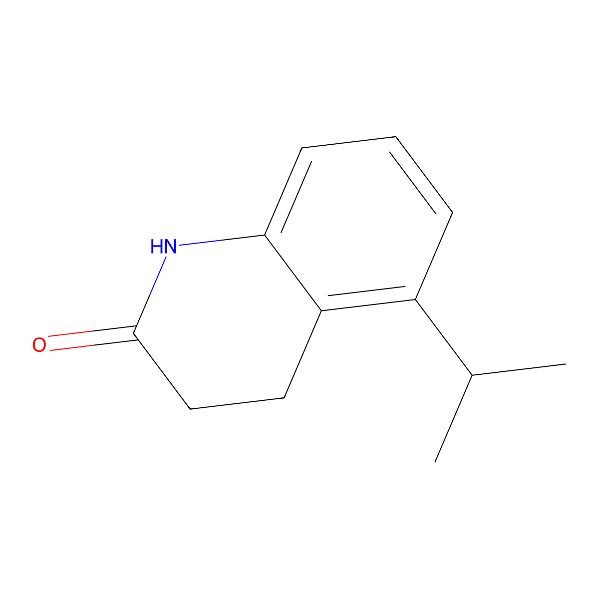 5-(Propan-2-yl)-1,2,3,4-tetrahydroquinolin-2-one molecular structure, CAS 1779743-19-9