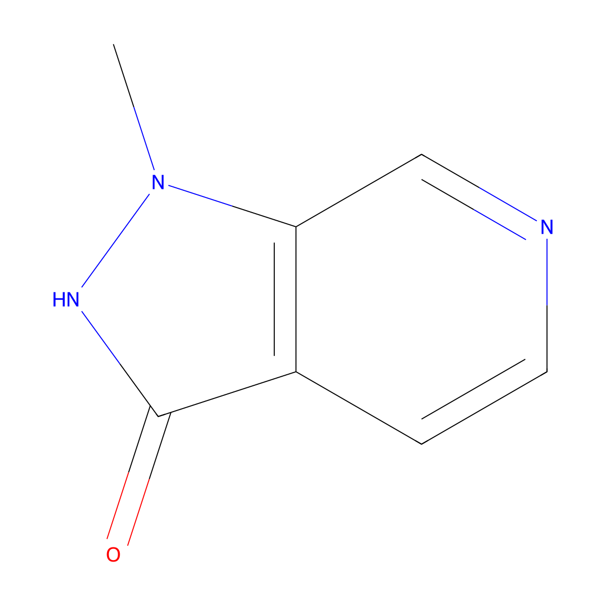 1-Methyl-1H-pyrazolo[3,4-c]pyridin-3-ol molecular structure, CAS 1779747-29-3