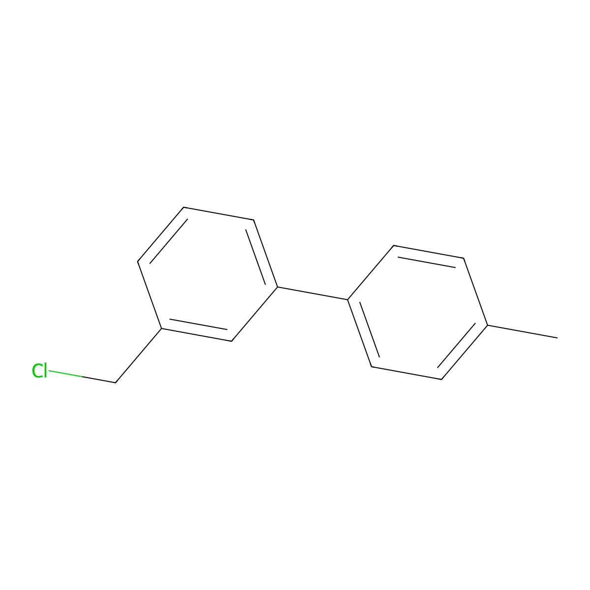 3-(Chloromethyl)-4'-methyl-1,1'-biphenyl molecular structure, CAS 177976-41-9