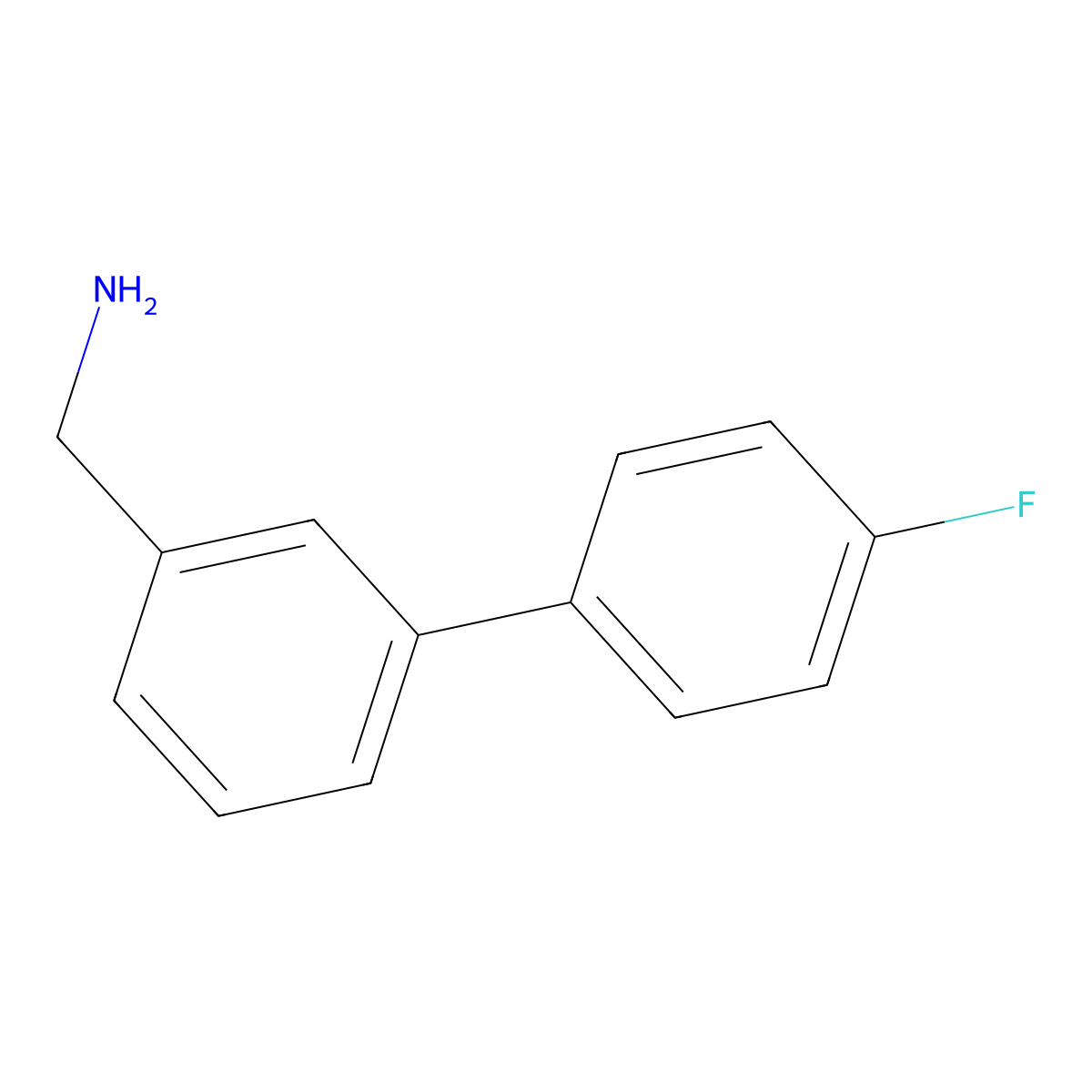 4'-Fluoro-biphenyl-3-methanamine molecular structure, CAS 177976-50-0