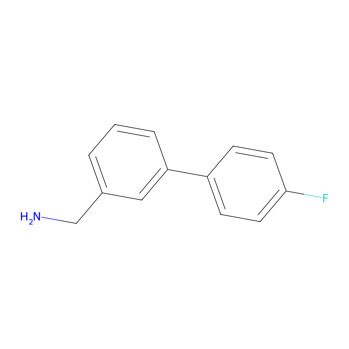 4'-Fluoro-biphenyl-3-methanamine molecular structure, CAS 177976-50-0