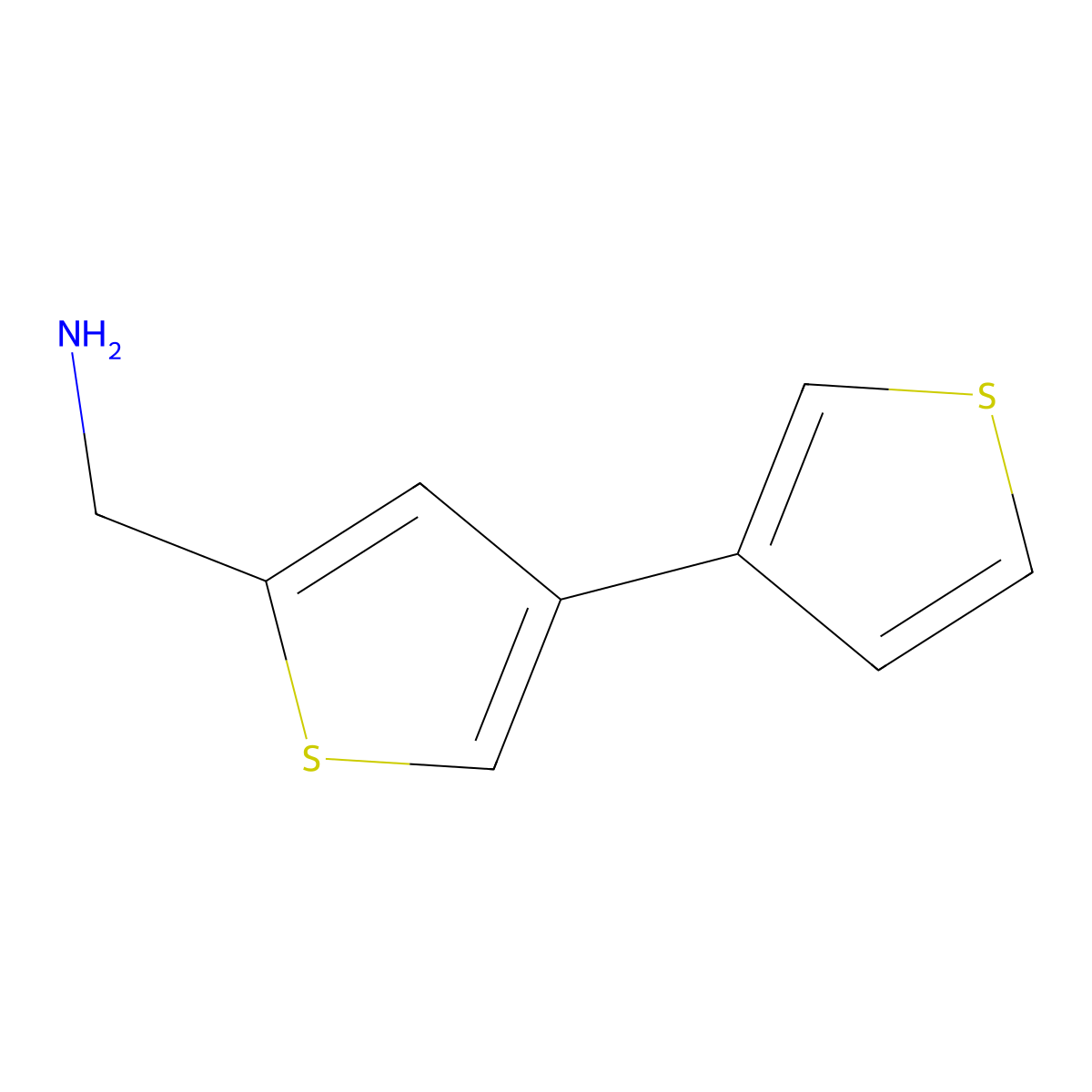 [3,3'-Bithiophen]-5-ylmethanamine molecular structure, CAS 177976-52-2