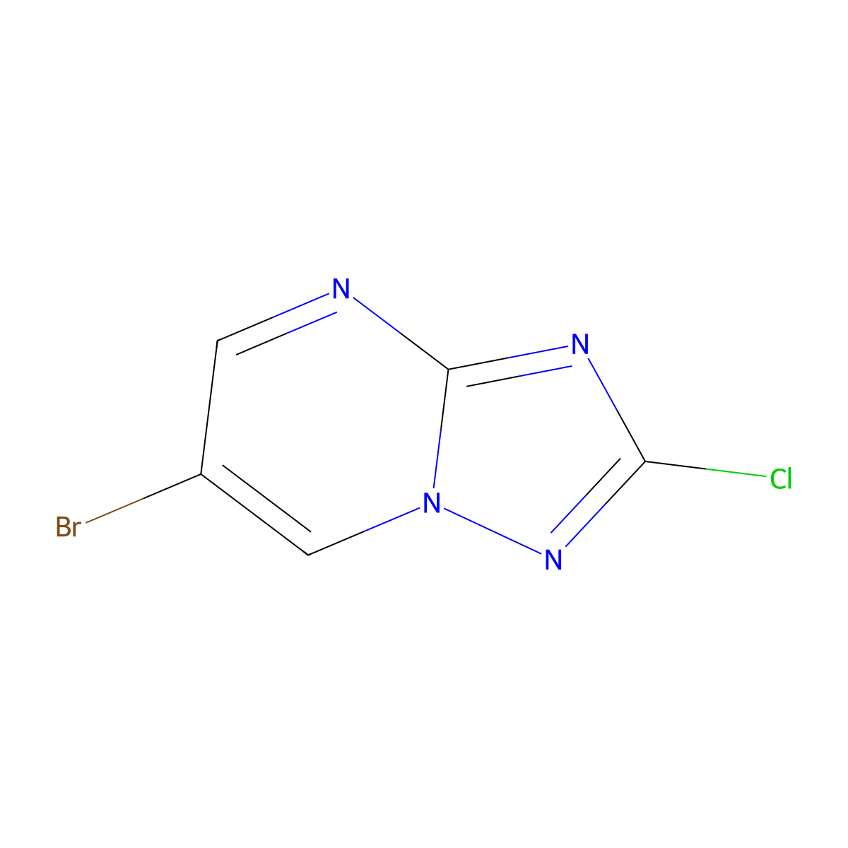 6-Bromo-2-chloro-[1,2,4]triazolo[1,5-a]pyrimidine molecular structure, CAS 1779766-69-6