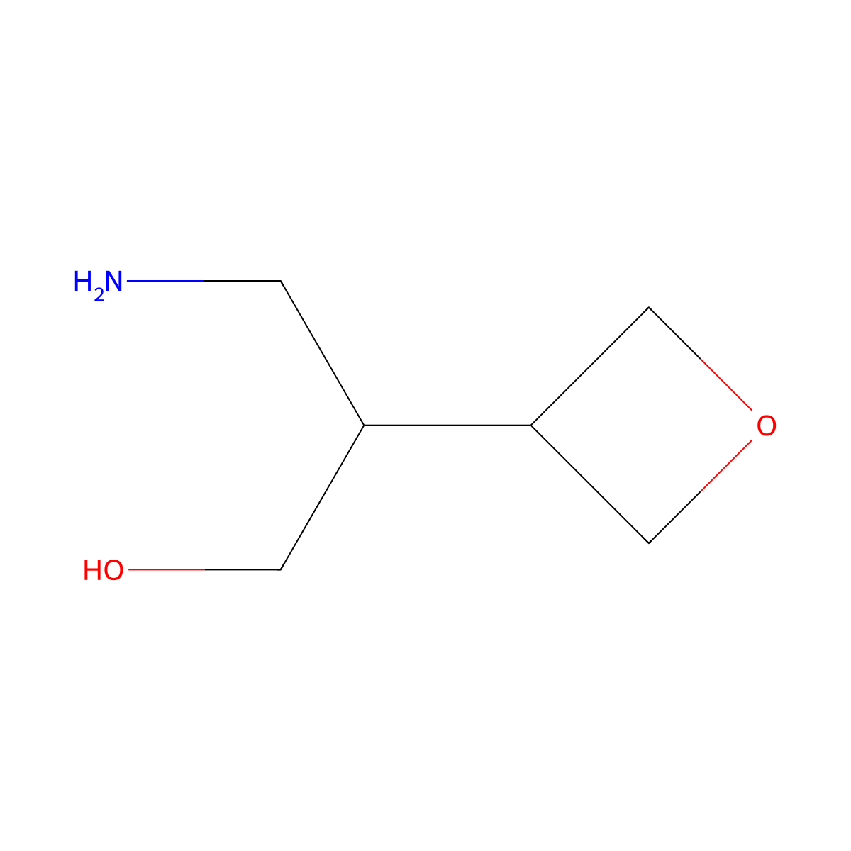 3-Amino-2-(oxetan-3-yl)propan-1-ol molecular structure, CAS 1779783-88-8
