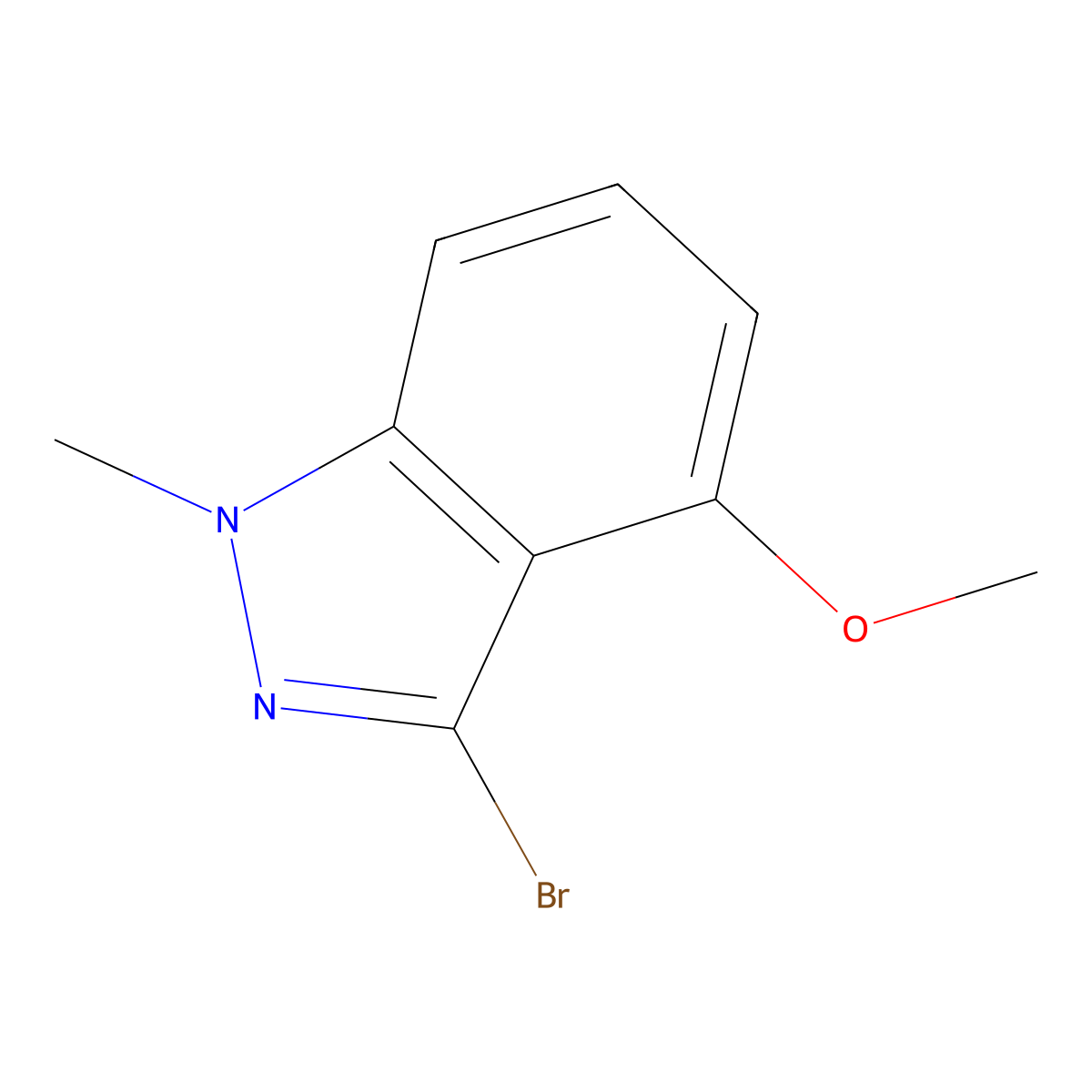 3-Bromo-4-methoxy-1-methyl-1H-indazole molecular structure, CAS 1779786-94-5