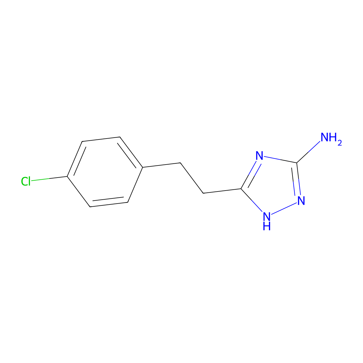 5-[2-(4-chlorophenyl)ethyl]-4H-1,2,4-triazol-3-amine molecular structure, CAS 1779796-26-7