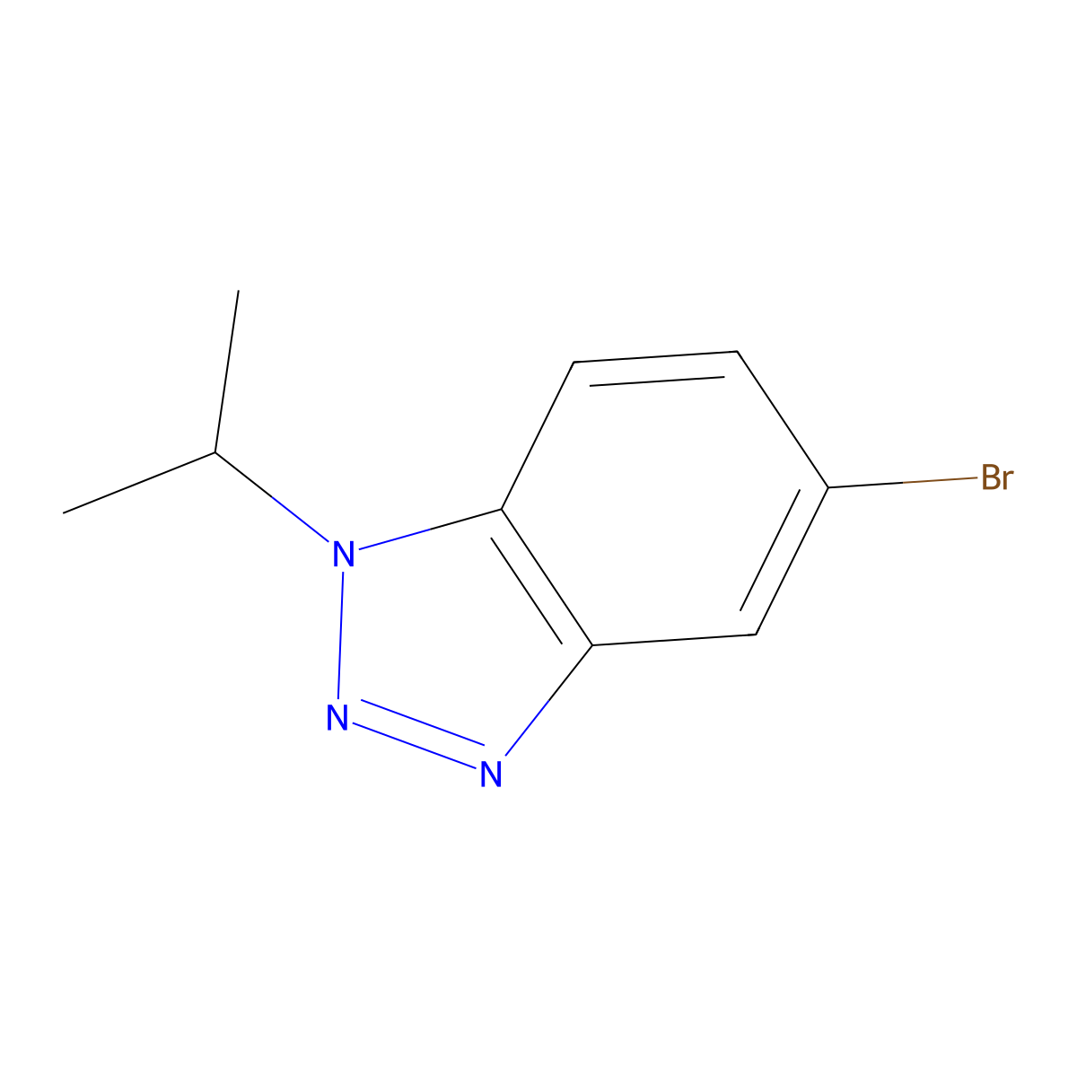 5-bromo-1-isopropyl-1H-benzo[d][1,2,3]triazole molecular structure, CAS 1779796-60-9