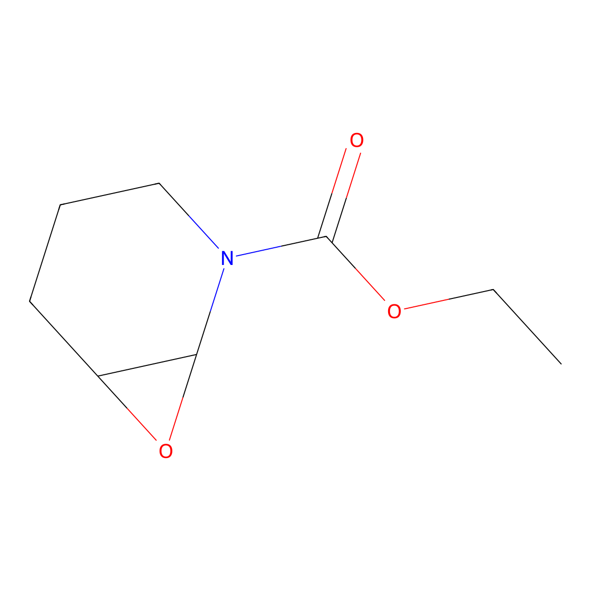 Ethyl 7-oxa-2-azabicyclo[4.1.0]heptane-2-carboxylate molecular structure, CAS 177980-28-8