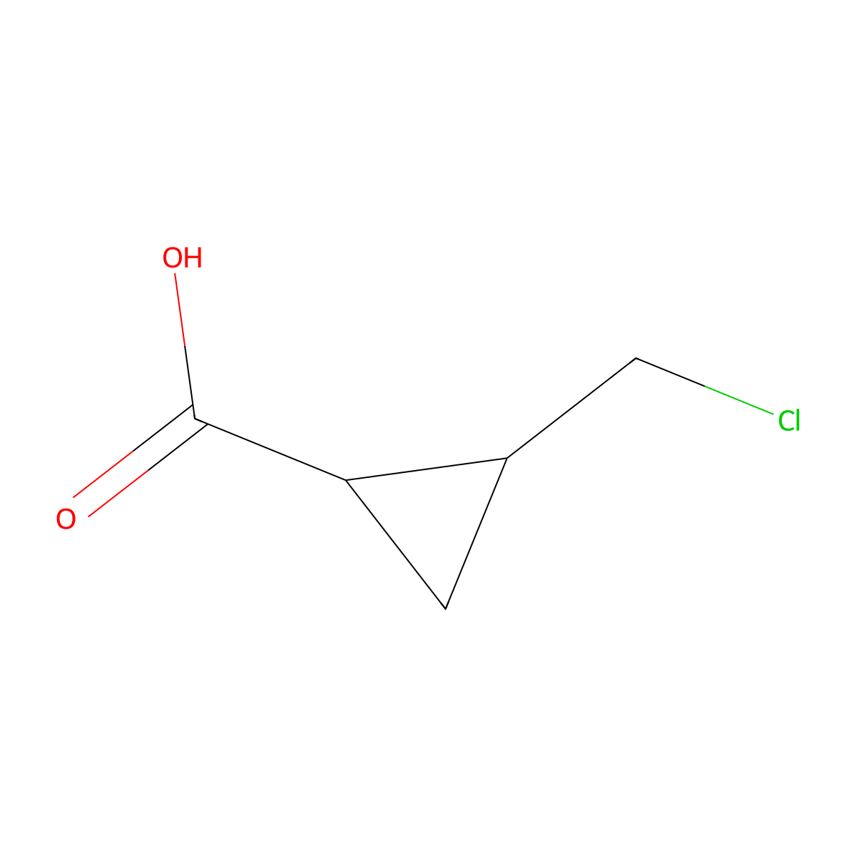 2-(Chloromethyl)cyclopropane-1-carboxylic acid molecular structure, CAS 1779806-94-8