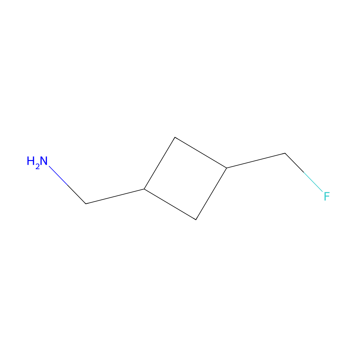 1-[(1r,3r)-3-(Fluoromethyl)cyclobutyl]methanamine molecular structure, CAS 1779807-94-1