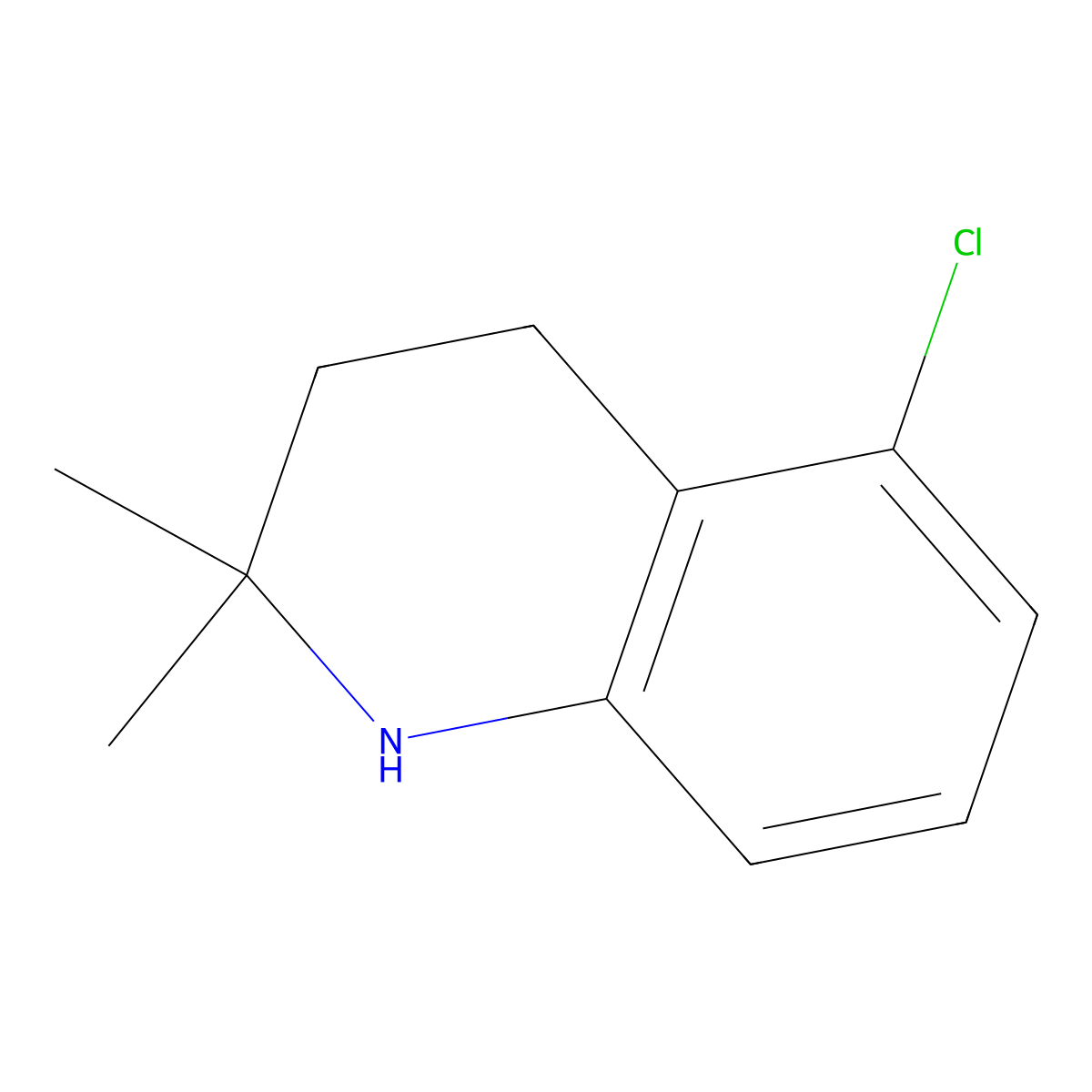 5-Chloro-2,2-dimethyl-1,2,3,4-tetrahydroquinoline molecular structure, CAS 1779810-31-9
