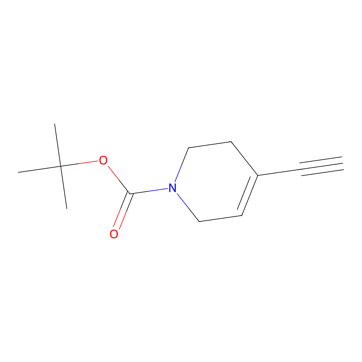tert-Butyl 4-ethynyl-5,6-dihydropyridine-1(2H)-carboxylate molecular structure, CAS 177984-28-0
