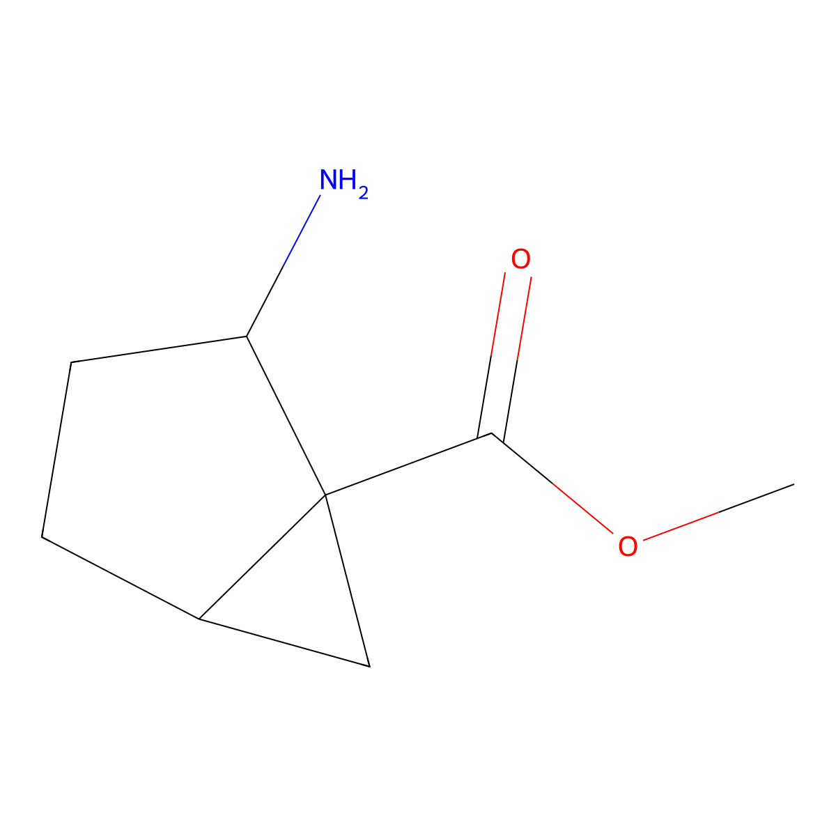 Methyl 2-aminobicyclo[3.1.0]hexane-1-carboxylate molecular structure, CAS 1779840-83-3