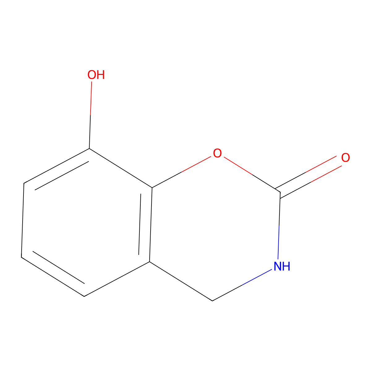 8-hydroxy-3,4-dihydro-2H-1,3-benzoxazin-2-one molecular structure, CAS 1779842-32-8