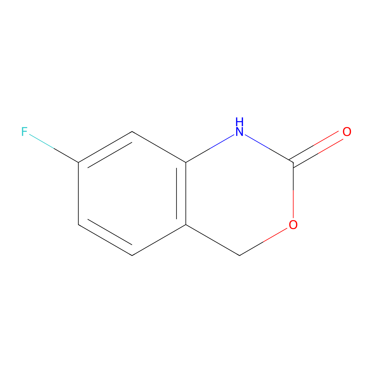 7-Fluoro-1H-benzo[d][1,3]oxazin-2(4H)-one molecular structure, CAS 1779843-13-8