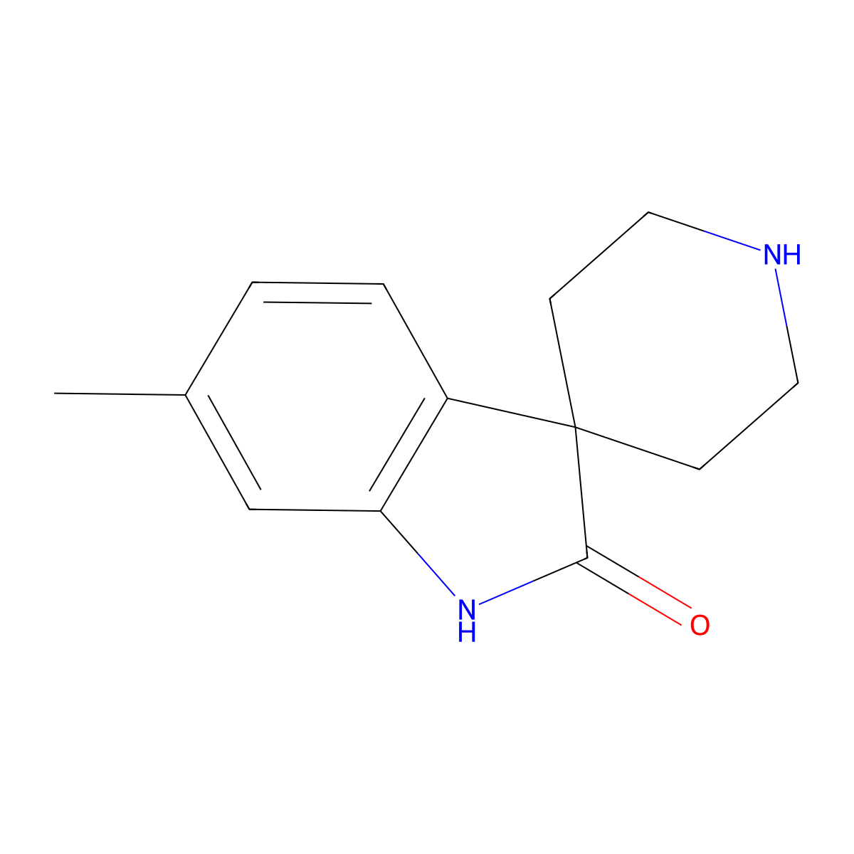 6-Methylspiro[indoline-3,4'-piperidin]-2-one molecular structure, CAS 1779850-31-5