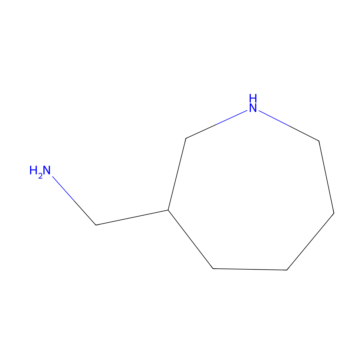 1-(Azepan-3-yl)methanamine molecular structure, CAS 1779851-17-0