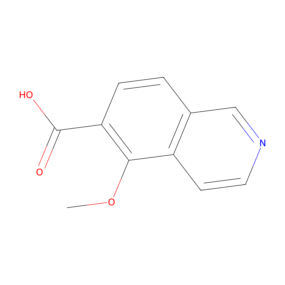 5-Methoxy-6-isoquinolinecarboxylic acid molecular structure, CAS 1779851-30-7
