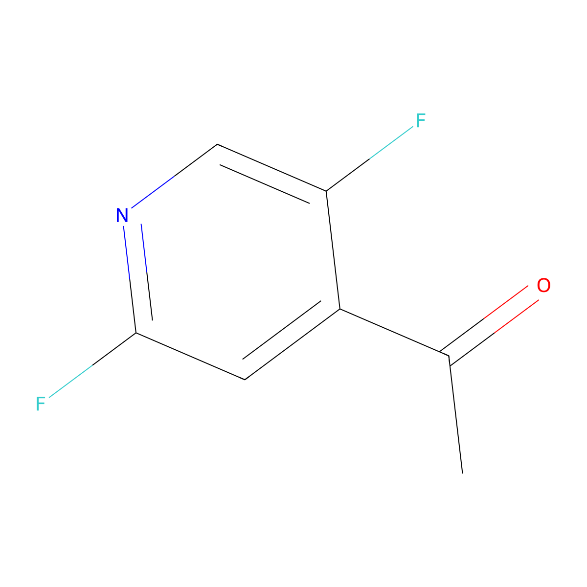 1-(2,5-Difluoropyridin-4-yl)ethan-1-one molecular structure, CAS 1779855-80-9