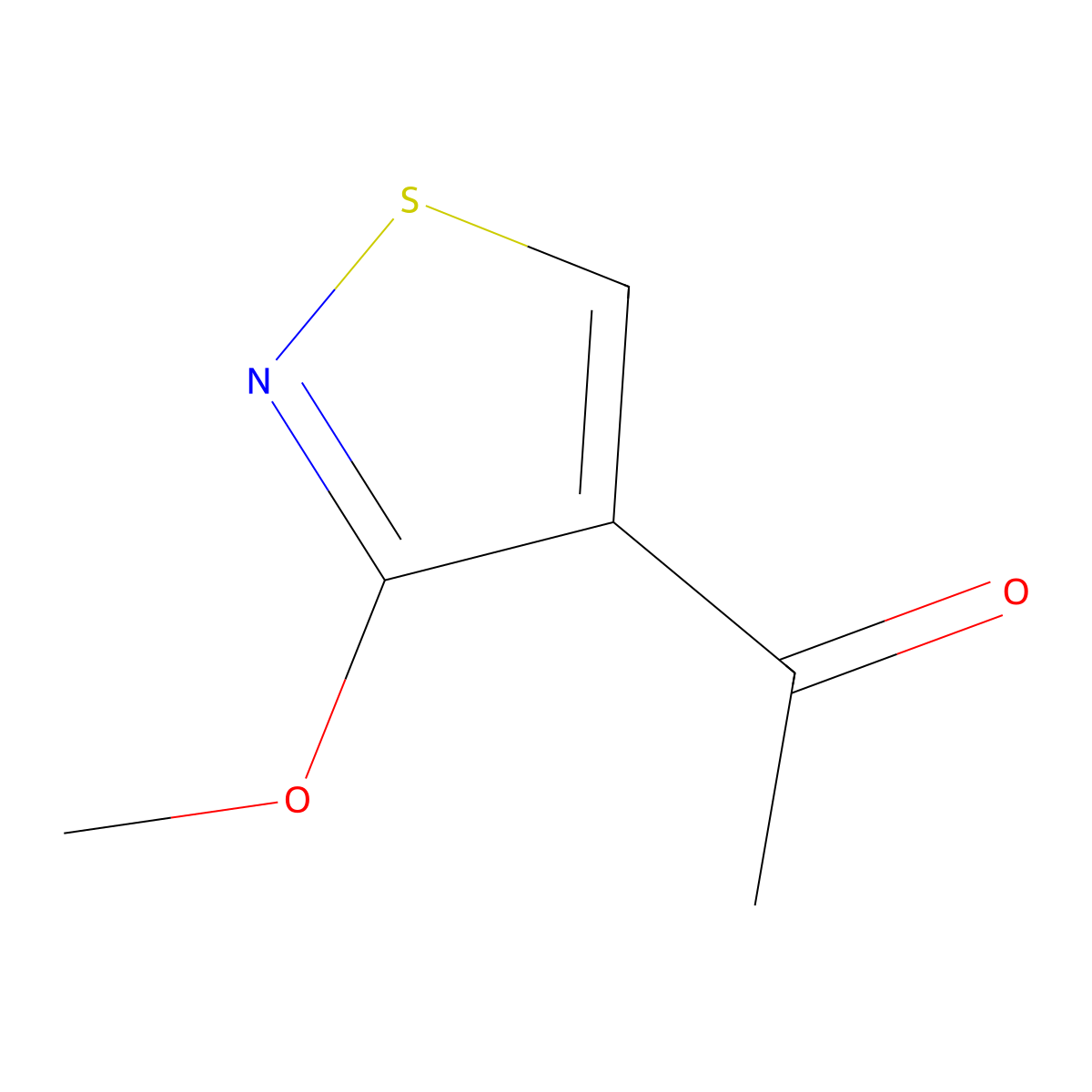 1-(3-Methoxy-1,2-thiazol-4-yl)ethan-1-one molecular structure, CAS 1779856-07-3