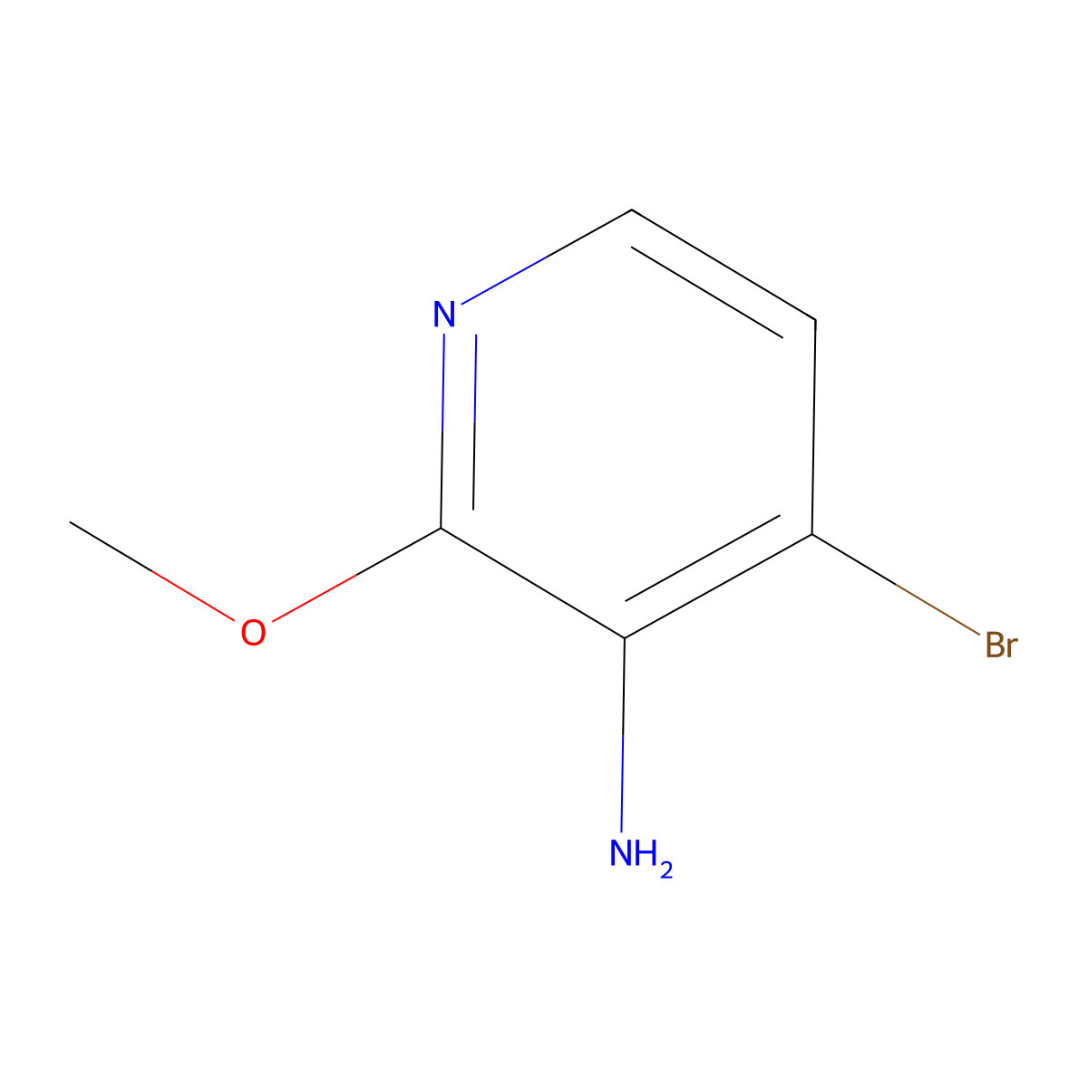 4-Bromo-2-methoxypyridin-3-amine molecular structure, CAS 1779857-24-7