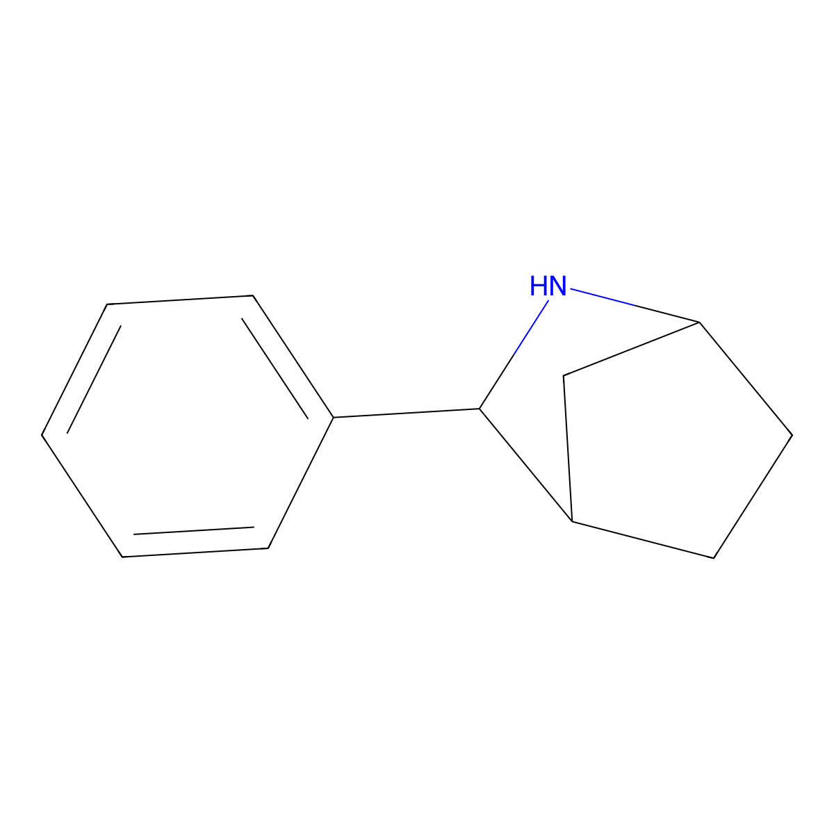 3-Phenyl-2-azabicyclo[2.2.1]heptane molecular structure, CAS 1779859-12-9