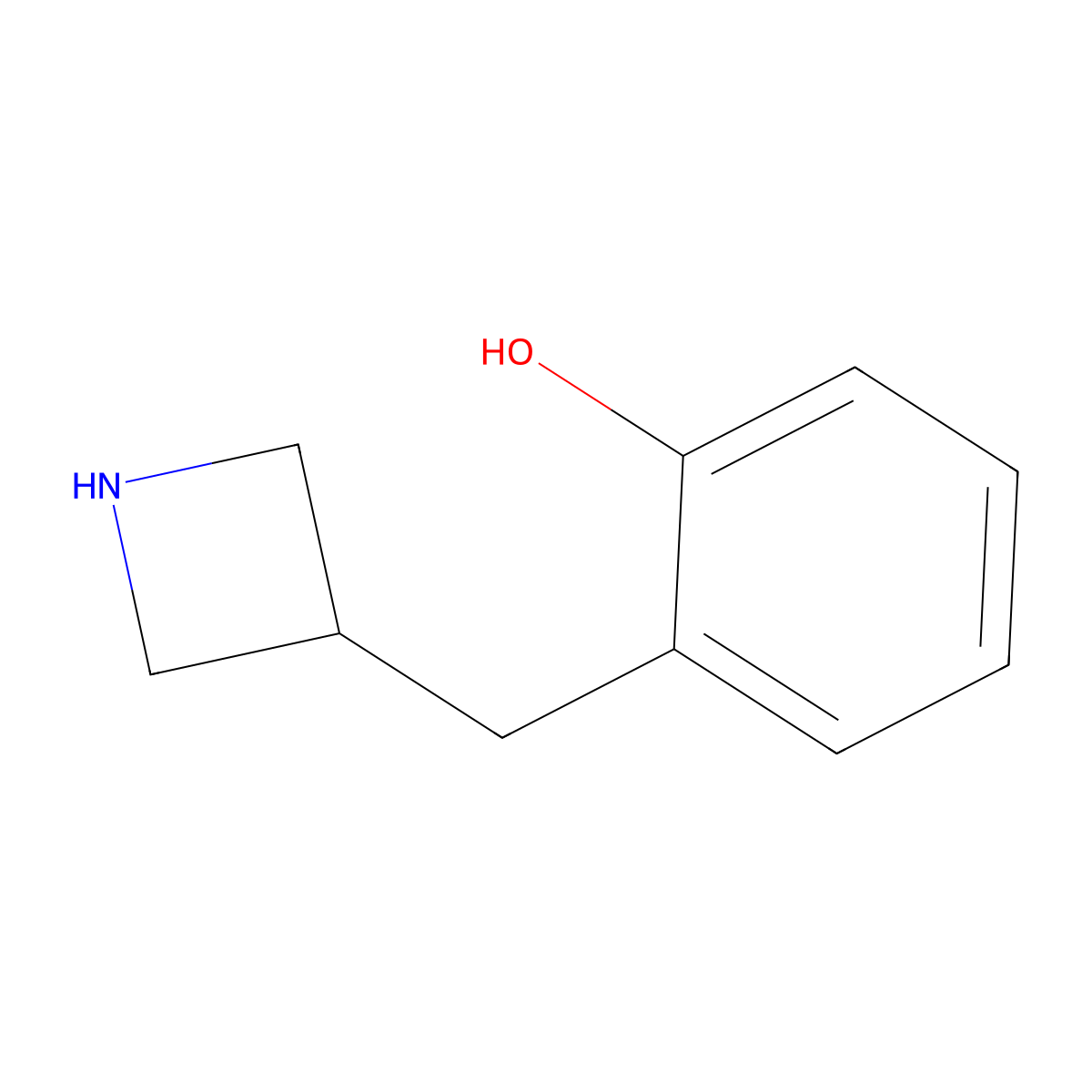 2-[(Azetidin-3-yl)methyl]phenol molecular structure, CAS 1779878-00-0