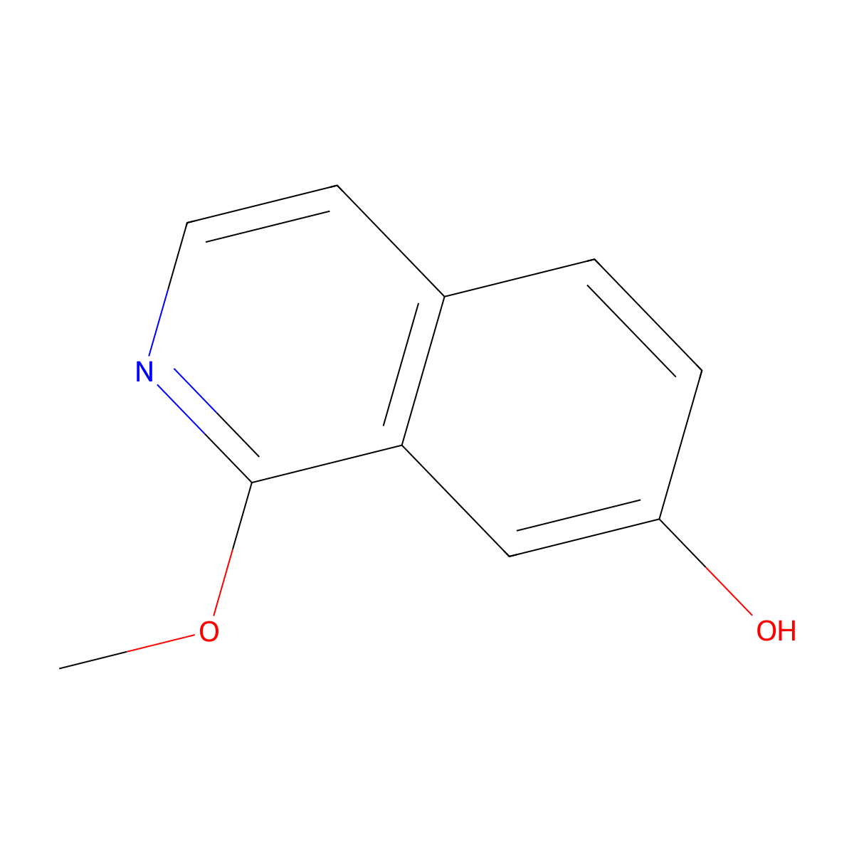 1-Methoxyisoquinolin-7-OL molecular structure, CAS 1779893-52-5