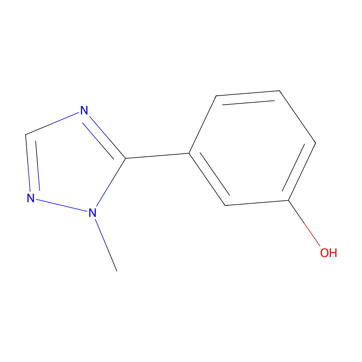 3-(1-methyl-1H-1,2,4-triazol-5-yl)phenol molecular structure, CAS 1779894-05-1