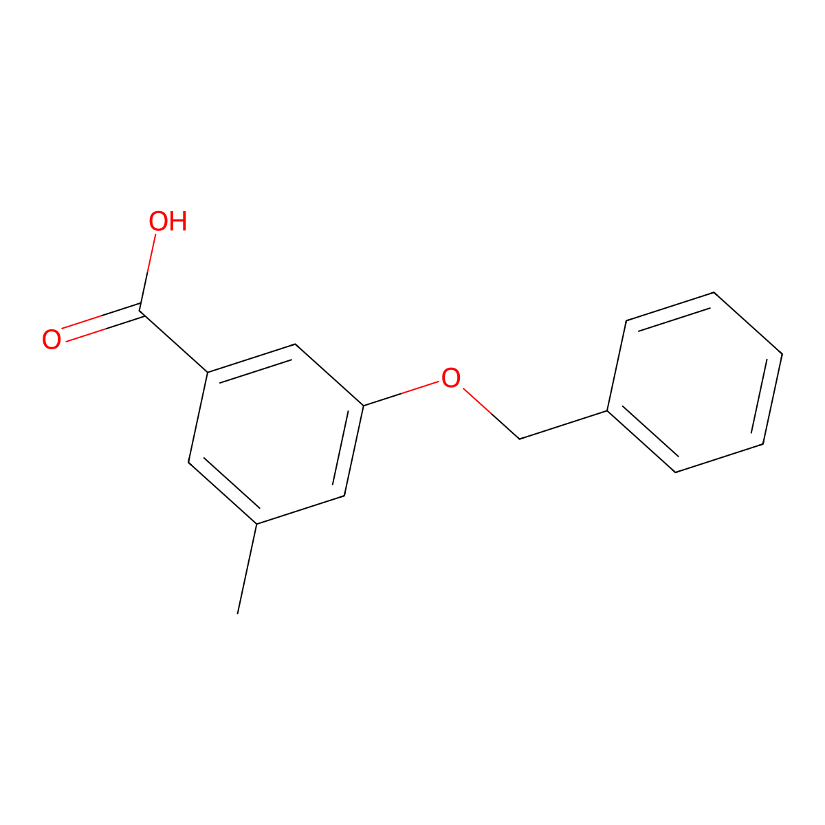 3-(Benzyloxy)-5-methylbenzoic acid molecular structure, CAS 177991-09-2