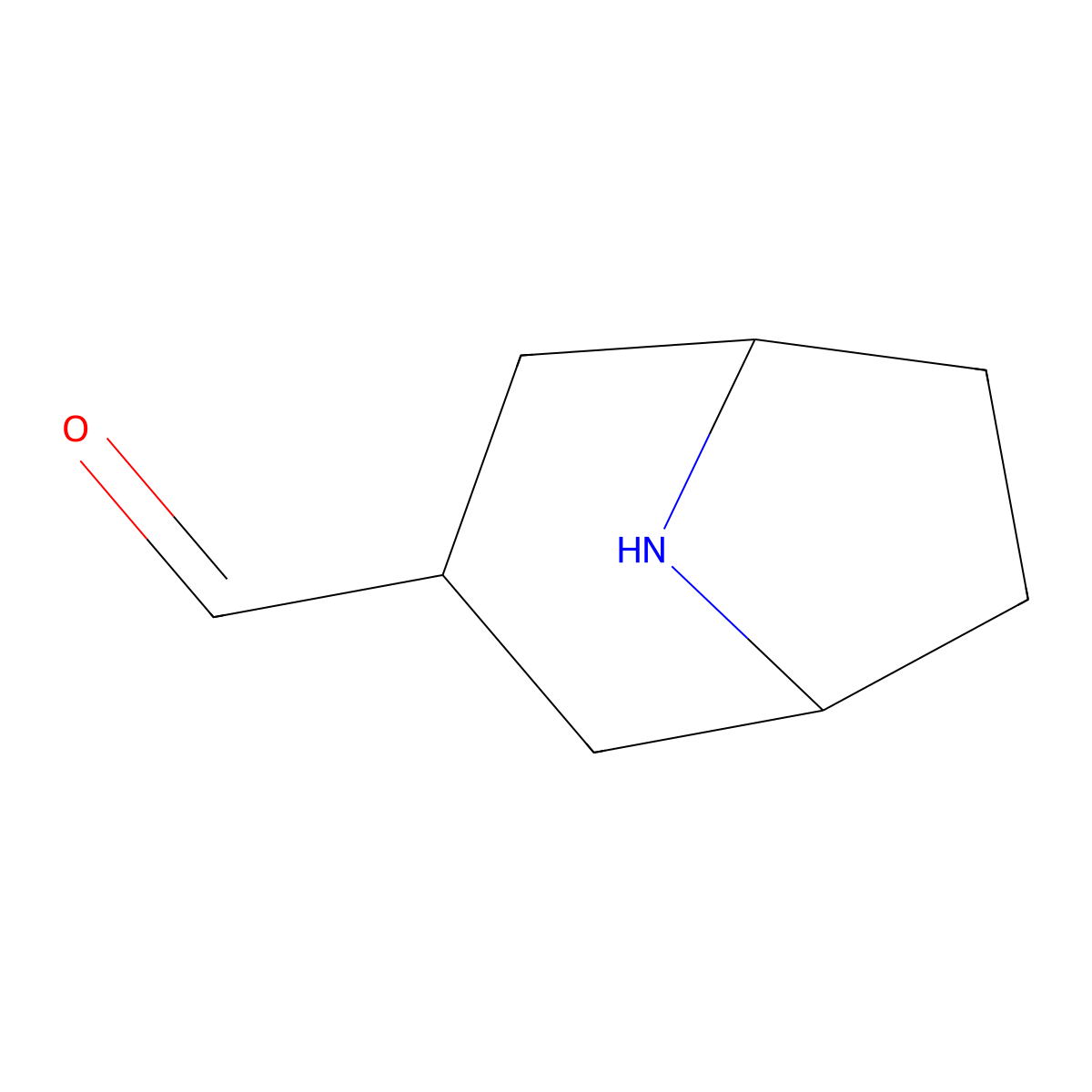 8-Azabicyclo[3.2.1]octane-3-carbaldehyde molecular structure, CAS 1779935-98-6
