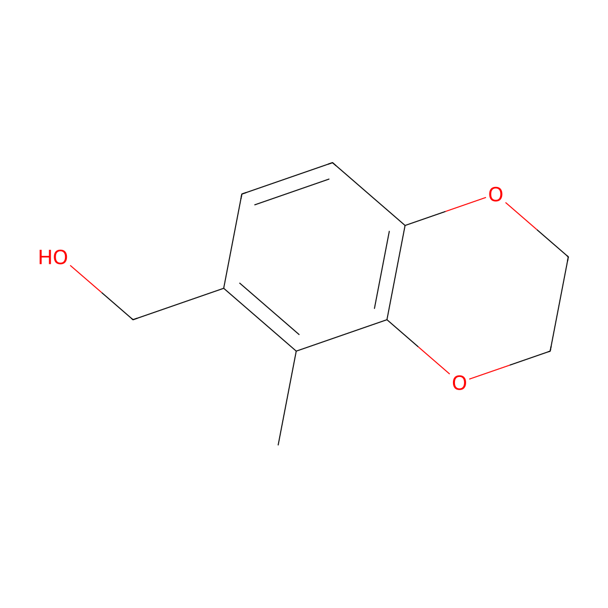 2,3-Dihydro-5-methyl-1,4-benzodioxin-6-methanol molecular structure, CAS 1779948-70-7