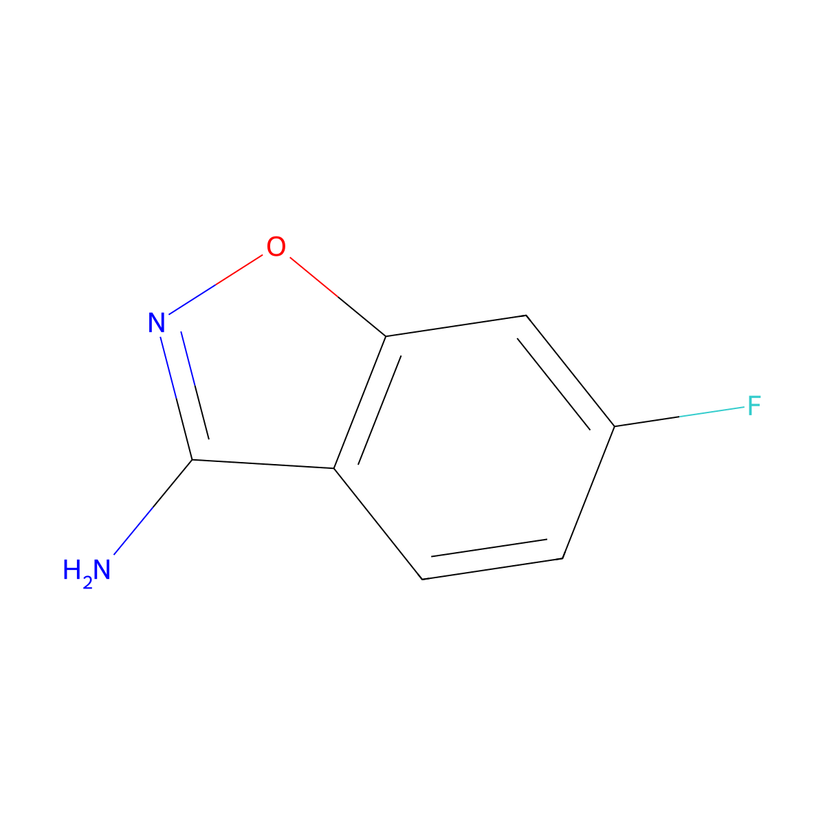 6-Fluorobenzo[d]isoxazol-3-ylamine molecular structure, CAS 177995-38-9