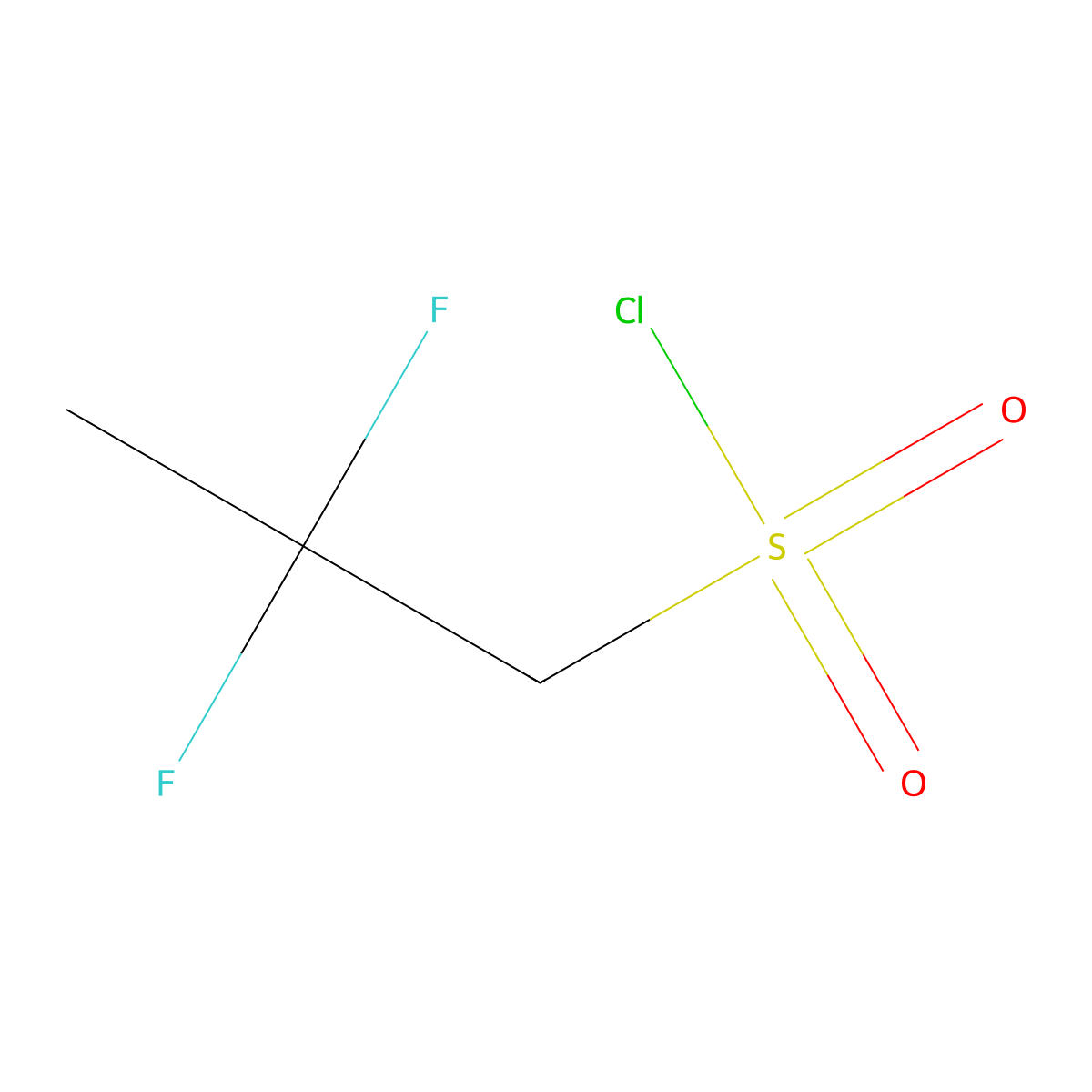 2,2-Difluoropropane-1-sulfonyl chloride molecular structure, CAS 1779953-86-4