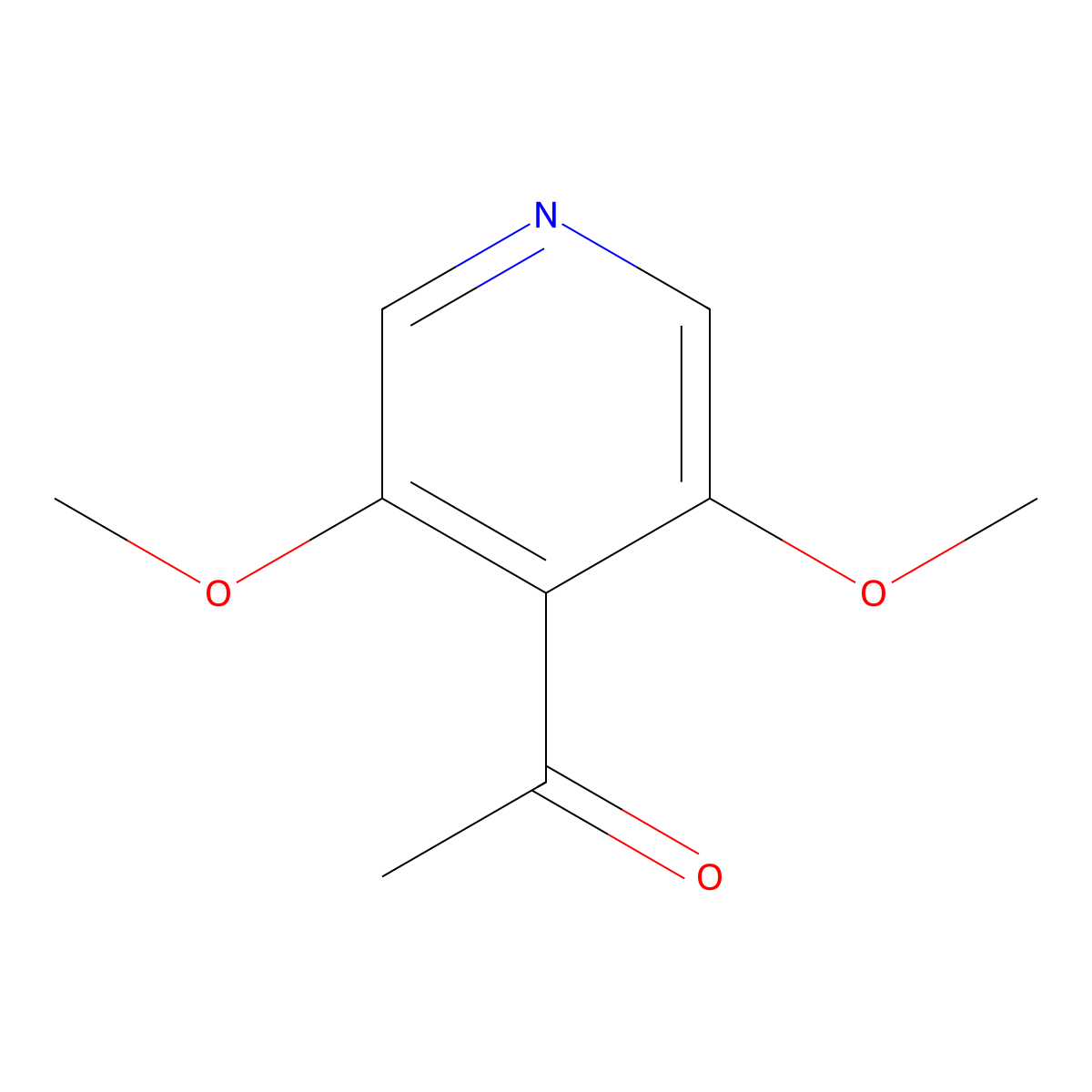 1-(3,5-Dimethoxypyridin-4-yl)ethan-1-one molecular structure, CAS 1779971-60-6