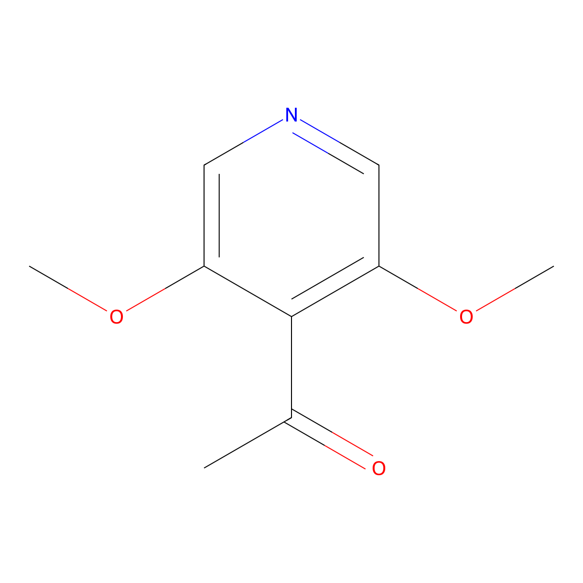 1-(3,5-Dimethoxypyridin-4-yl)ethan-1-one molecular structure, CAS 1779971-60-6