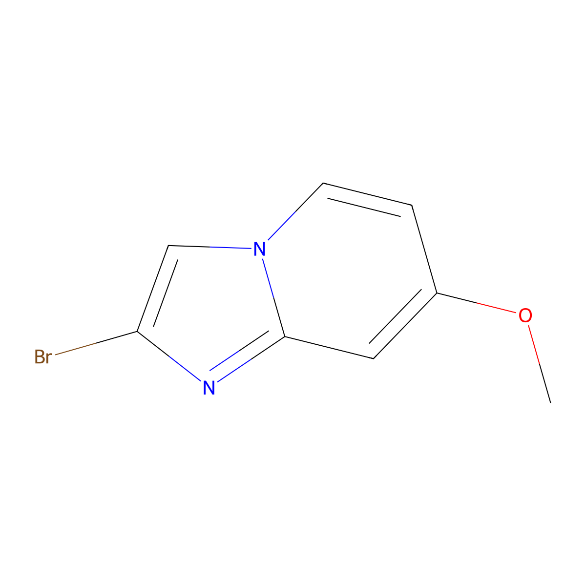 2-Bromo-7-methoxy-imidazo[1,2-a]pyridine molecular structure, CAS 1779996-48-3