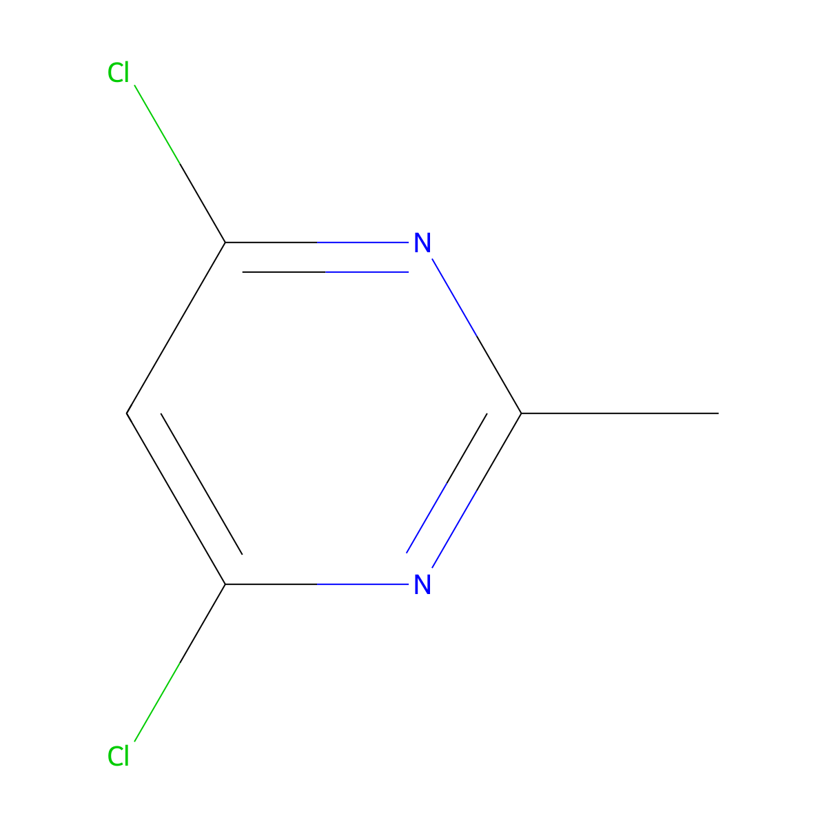 4,6-Dichloro-2-methylpyrimidine molecular structure, CAS 1780-26-3