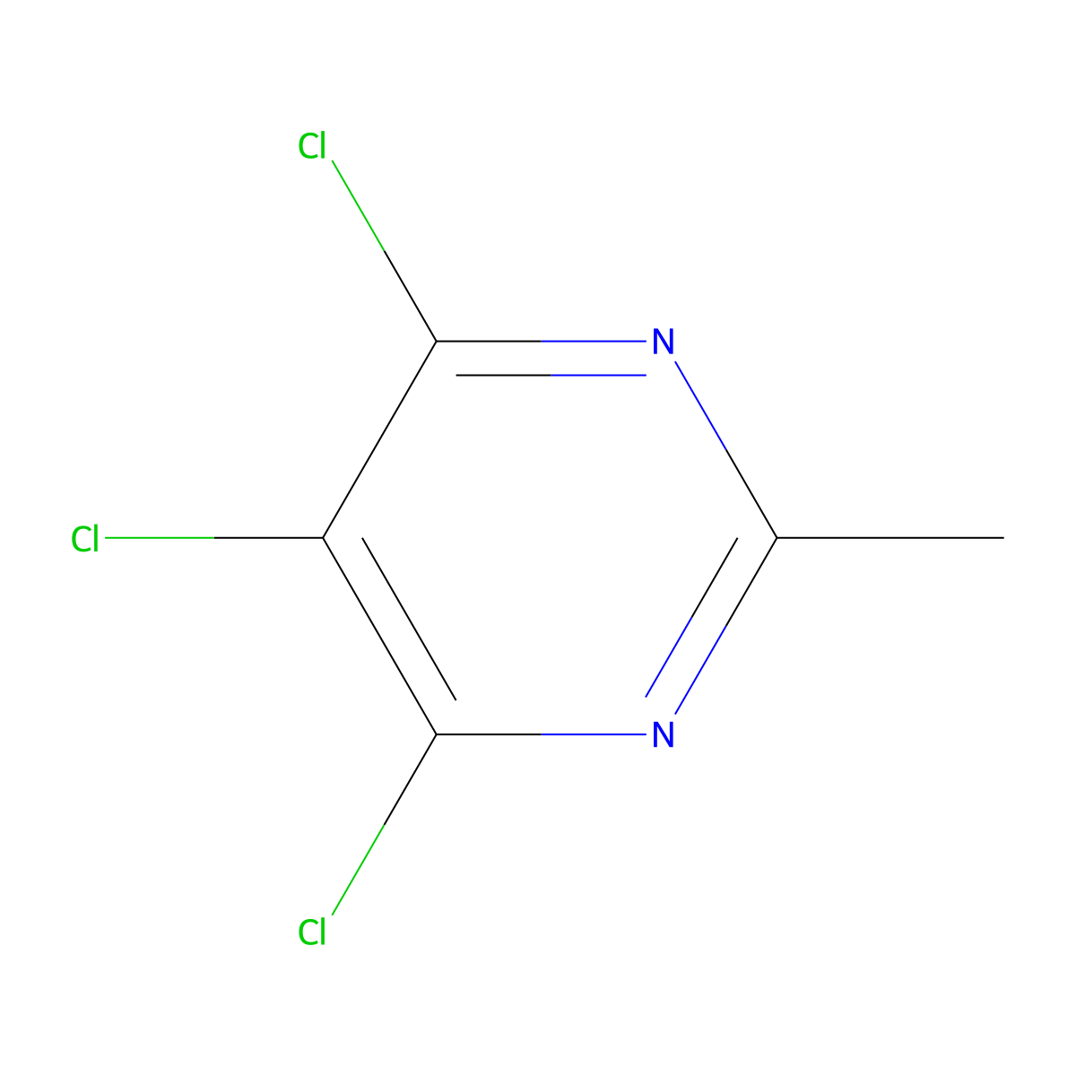 4,5,6-Trichloro-2-methylpyrimidine molecular structure, CAS 1780-28-5