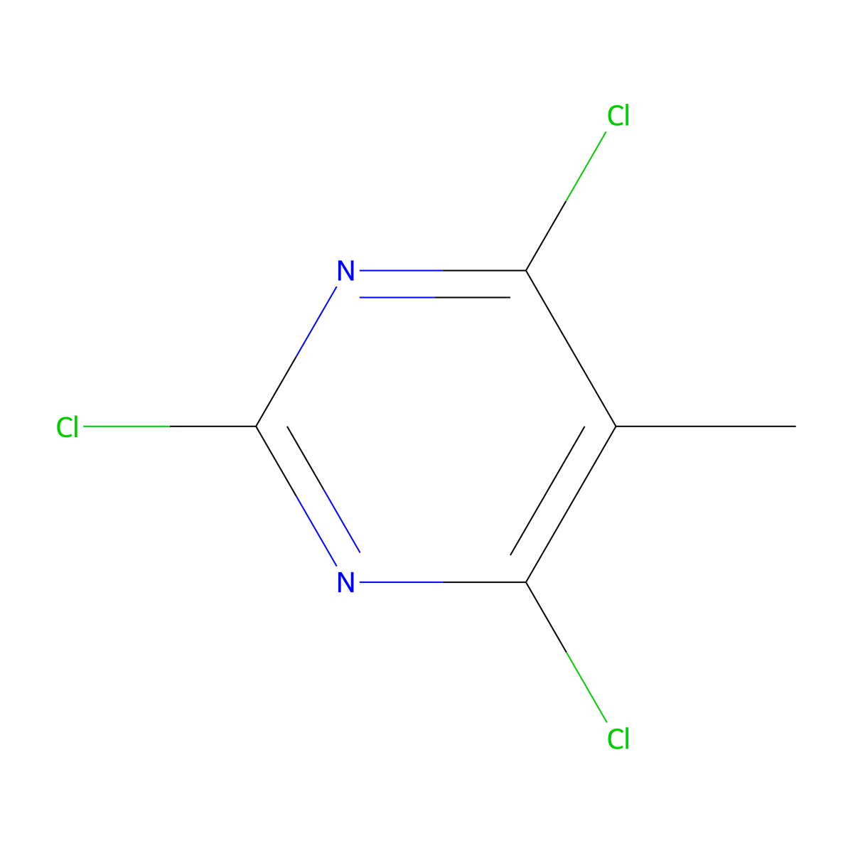 2,4,6-Trichloro-5-methylpyrimidine molecular structure, CAS 1780-36-5